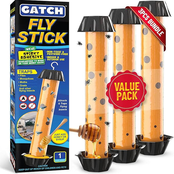 Fly Stick for Fruits Flies, Gnats, Mosquitoes, Flying Insects