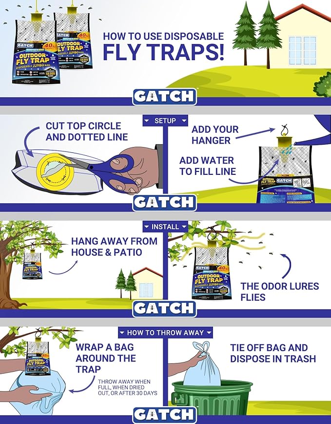 JUMBO Outdoor Fly Trap Bags