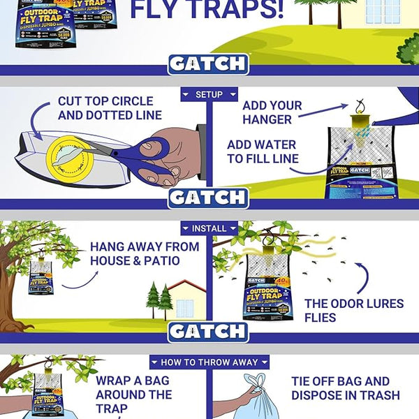 JUMBO Outdoor Fly Trap Bags